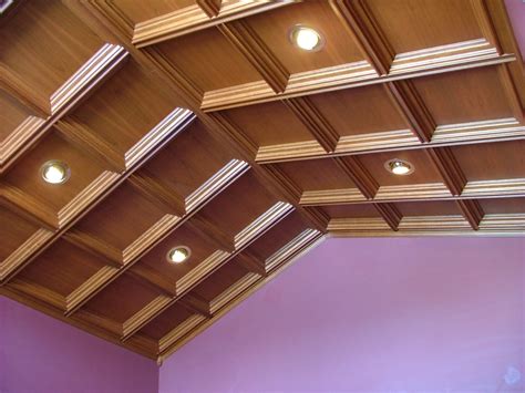 Had to rig a safety cage on our scaffolding to give angi a little more… i haven't put up any carpentry posts so i thought i would start with the coffered ceiling in our house that we're building. Coffers for Angled Cathedral Ceiling * WoodGrid® Coffered ...