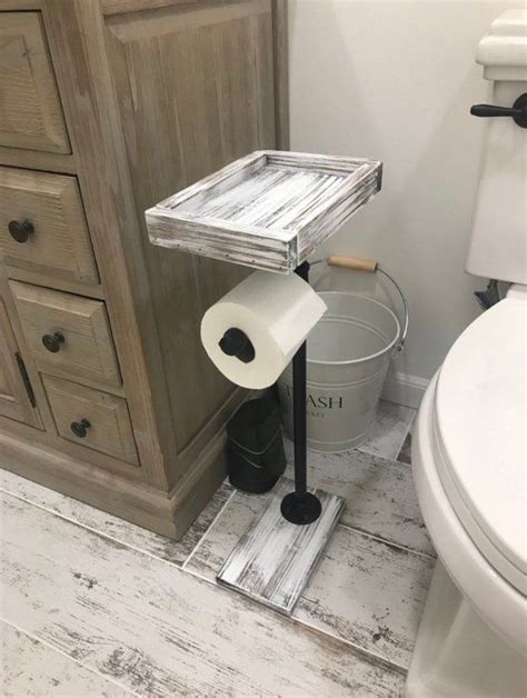 Shop for toilet paper holder online at target. Toilet Paper Stand With Basket Shelf Floor Stand TP Holder ...