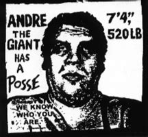 Check spelling or type a new query. ANDRE THE GIANT HAS A POSSE, WE KNOW WHO YOU ARE - Obey Giant