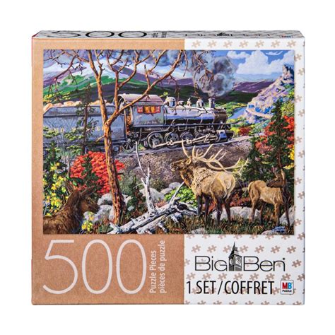 Rainier national park washington flowers new. Big Ben 500-Piece Adult Jigsaw Puzzle, Train - Walmart.com ...