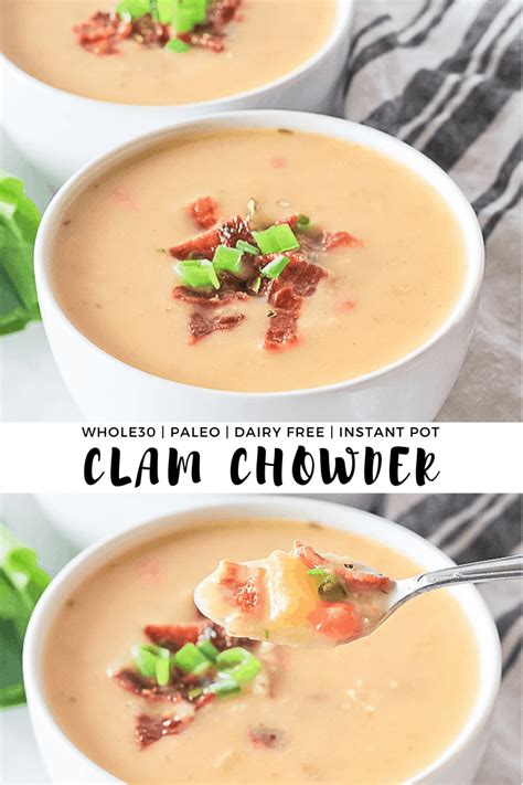 Clam chowder recipe serves 2. Clam Chowder (Whole30, Paleo, Instant Pot) | Recipe ...