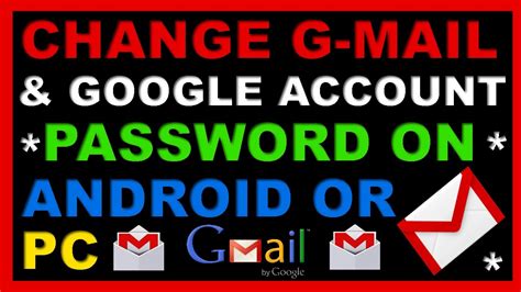Change your google account password on android with these simple steps. How to Change GMail or Google Account Password on Android ...