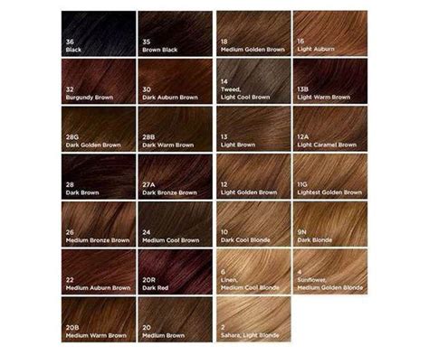 For example blonde color can be combined with cooler tones to produce a hair color like ash blonde or champagne. These Hair Color Charts Will Help You Find the Perfect ...