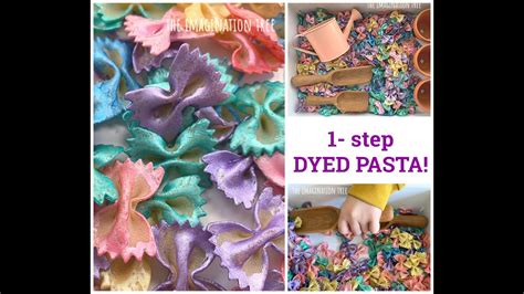 Add pasta to bag mix all together. How to Dye Pasta for Sensory Play - YouTube