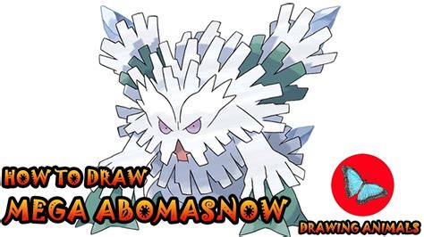 Discover lots of printable pokémon activity sheets for kids and pokémon fans of all ages. How To Draw Mega Abomasnow Pokemon | Drawing Animals ...