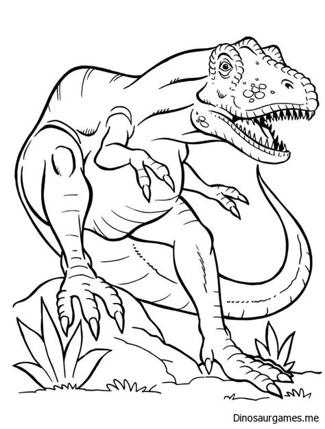 Wij hebben de leukste kleurplaten dinosaurus voor kinderen op een rij gezet. Terrifying Dinosaurus T Rex Coloring Page - Dinosaur ...