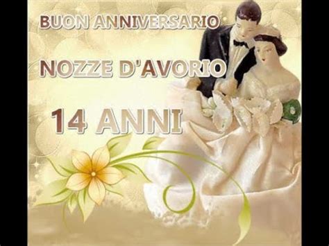 Auguri anniversario per 25 e 50 matrimonio, frasi per in particolare le nozze d'argento e le nozze d'oro rappresentano un traguardo più unico che raro ai giorni nostri. Buon Anniversario Nozze di AVORIO 14 ANNI di Matrimonio ...