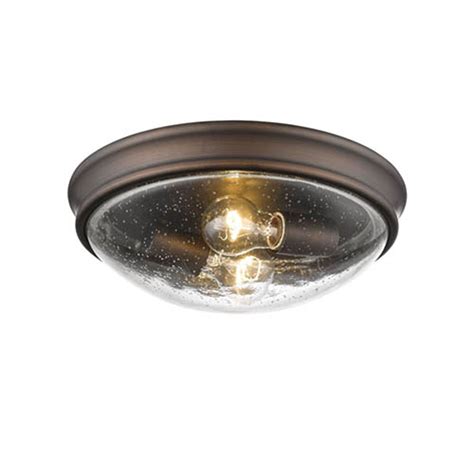 Brighten your home when you shop online on walmart.ca! Millennium Lighting Rubbed Bronze Two Light Flush Mount ...