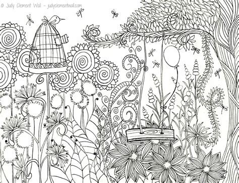 My adult coloring pages include flowers, animals and geometrics. Coloring Pages - JudyClementWall