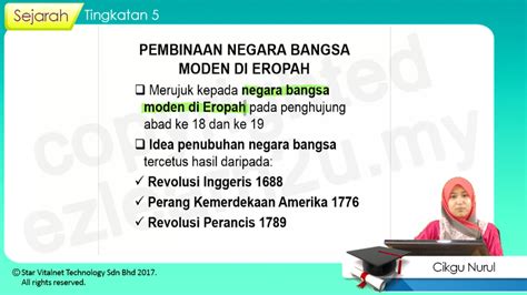 Tema/tajuk:11.1 kesedaran pembinaan negara dan bangsa. F5-SEJ-T03-02 Kesedaran Pembinaan Negara Dan Bangsa 1 ...