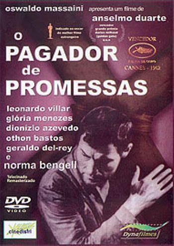 O pagador de promessas é um filme brasileiro de 1962, um drama escrito e dirigido por anselmo duarte e baseado na peça teatral homônima de dias. Astros em Revista: Glória Menezes no cinema