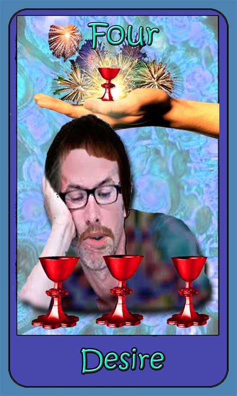 I also like to ask if the person has bonded with their deck in sacred space or in a spiritual capacity. Tarot Card of the DaySeptember 3, 20154 of Emotions (4 of Cups)Oh what's wrong now? You're bored ...