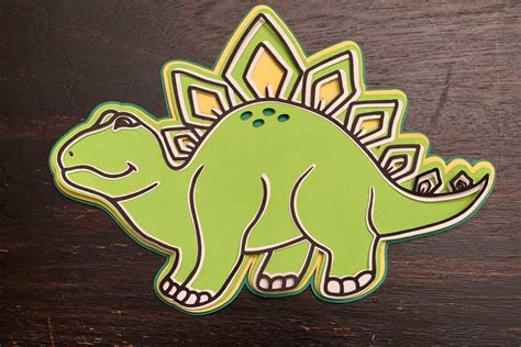 Our cut files comes with svg, dxf, png & eps files, and they are compatible with cricut, cameo silhouette studio and other. Layered Dinosaur Svg - Layered SVG Cut File - Download ...