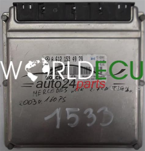 068 850 70 54 41. CALCULATEUR MOTEUR MERCEDES W203 CLK 270 CDI A6121534979 ...