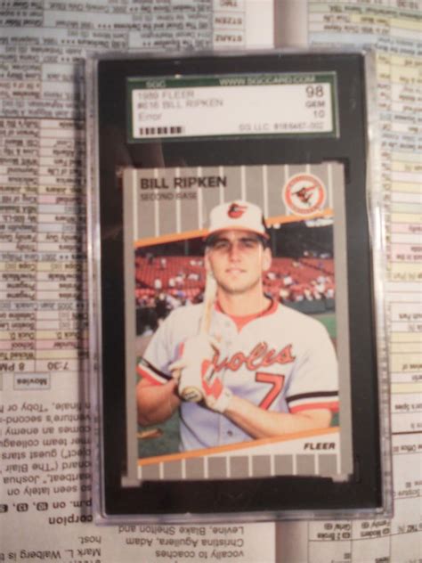 Check spelling or type a new query. 1989 Fleer F@&K FACE FF ERROR #616 Billy Bill Ripken RC! SGC 10 GEM MINT #BaltimoreOrioles (With ...