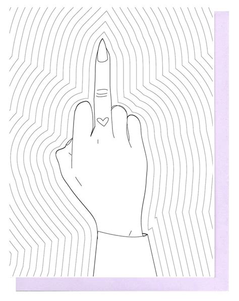 As we have been seeing it, people are starting to use them on places like instagram, facebook, twitter, tiktok and every other social media platform, to express themselves through them. Middle Finger Coloring Card | Color card, Color, Cards