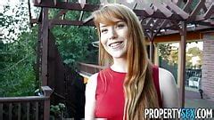 Stunning blonde, stunning reality sex. PropertySex - Sexual favors from redhead real estate agent ...