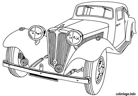 Bienvenue sur notre page coloriage voiture du site jeu.info. Coloriage Voiture Retro Dessin Voiture à imprimer