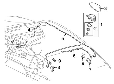 This is a new high quality aftermarket stainless steel power antenna mast that cost less than 50% of the dealer if you do not hear your power antenna motor running, then you will need to replace the whole unit. 8610106F10 - TOYOTA Antenna Cable. Center, w/panoramic roof, w/satellite | Toyota Parts ...
