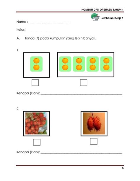 Go to your personalised recommendations wall and choose a skill that looks interesting! Modul KSSR Matematik Tahun 1 (Versi B.Malaysia) | Math ...