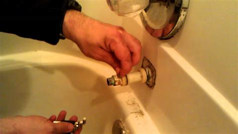 The process of removing the old one and installing the new faucet will take not more than an hour, so it's going to be a simple task. How to replace a tub spout - YouTube