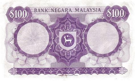 Malaysia 100 Ringgit (1967 Bank Negara Malaysia) - Foreign ...