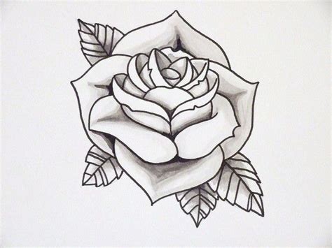 Traditional rose tattoo on the left shoulder. Tattos | Rose Tattoo Outline | Plug & Piercing | Tattoo ...