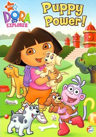 While dora and boots are playing a video game called save the puppies, a puppy from the video game came out to life to escape the dog dora and boots with the puppy enters the video game and helps to save all of the caught puppies by going through the dog house, across the dog. Dora the Explorer - Puppy Power DVD (2007) - Nickelodeon | OLDIES.com