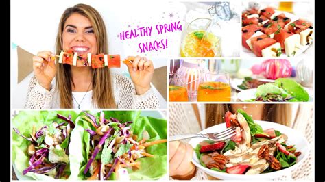 Then you've come to the right place. Healthy Simple Spring Snack Ideas! - YouTube