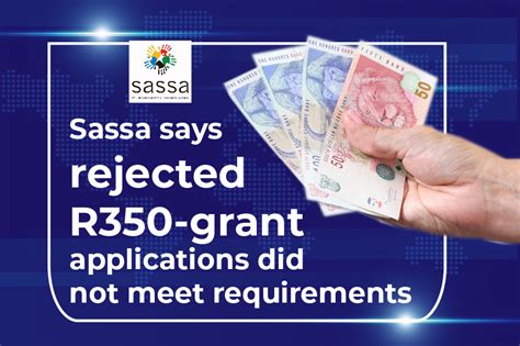 Sassa will only process one application received from each applicant. Sassa says rejected R350-grant applications did not meet ...