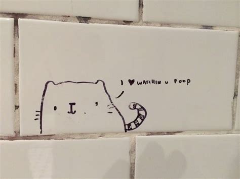 Other people have that rectangle to jump from but i can't figure why i don't. Bored Panda | Bathroom graffiti, Bathroom stall, Toilet humor