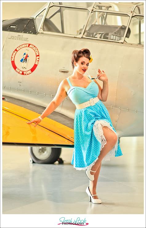 Vector illustration with portrait of a pin up girl. Pin Up Photo Shoot | Military Aviation Museum ...