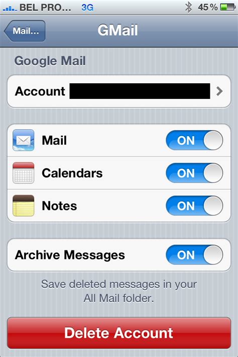 Multiple entries for the same people. email - Unable to delete Mailbox on iPhone 4S - Ask Different