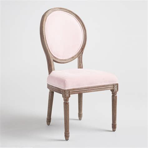 Dove paige round back dining chairs, set of 2 | world market. Blush Velvet Paige Round Back Dining Chairs Set of 2 ...
