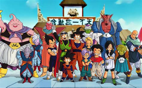 Son gokû, a fighter with a monkey tail, goes on a quest with an assortment of odd characters in search of the dragon balls, a set of crystals that can give its bearer anything they desire. Dragon Ball Z Characters - HD Wallpaper Gallery