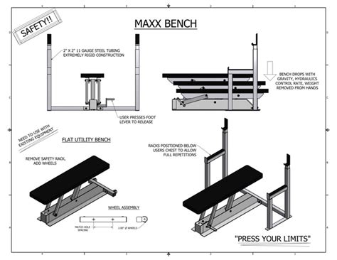 Legen sie sich rücklings auf die bank und greifen sie die stange mit einem etwa schulterbreiten obergriff. MAXX Bench - Bankdrücken ohne Trainingspartner bis ans ...