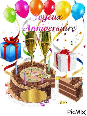 Copier l'image sur le site, profil, forum ou livre d'or. Joyeux anniversaire Gif in 2021 | Happy birthday, Birthday ...