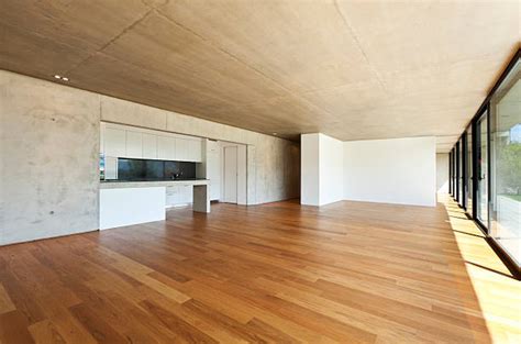 Flooring makes a dramatic change to your home. Wood Floor Perspective No People Stock Photos, Pictures ...