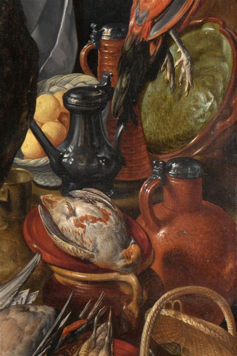 Barley was a major grain crop in medievaleurope it was malted for use in brewing to make beer and bread was eaten by most people and used as a trencher for food. 1570 Joachim Beuckelaer | The Four Elements: Fire DETAIL | NG6588 | The National Gallery, London