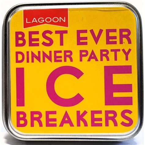 Icebreaker questions are questions you ask to get to know someone better. Best Ever Dinner Party Ice Breakers - CraftyArts.co.uk