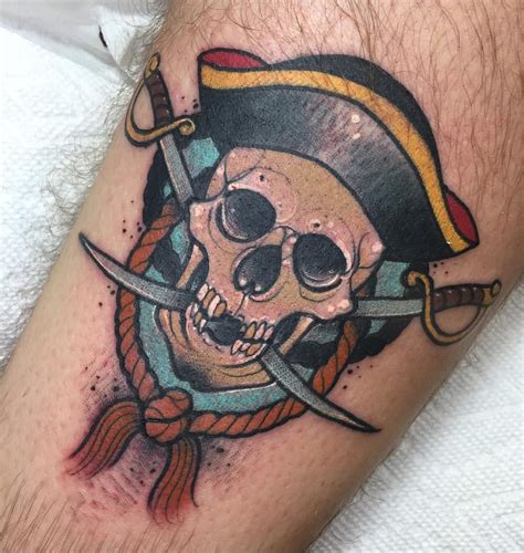 100 nautical tattoos for men slick seafaring design ideas. tattoosbyanya: "Thank you Rob! (at Marlowe Ink Tattoo) " Anya Gladun | Tattoos, Pirate skull ...
