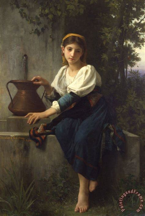 This is our first meeting and shooting! Elizabeth Jane Gardner Bouguereau Young Girl at The Well ...