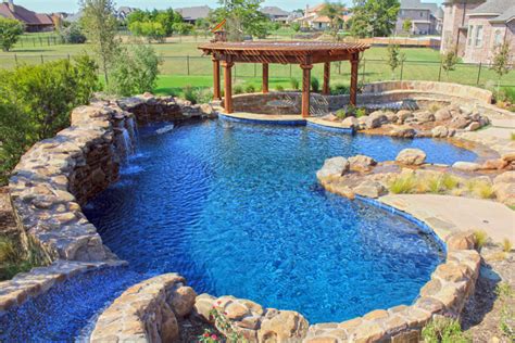 Reliable dallas pool services for over 20 years. Aquarius - Custom Swimming Pool - Flower Mound, TX ...