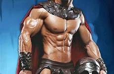 men warriors warrior halloween male hot deviantart cave fantasy hunks gladiator military sexy dark muscular builtbytallsteve ancient physique choose board