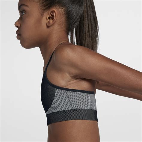 See more ideas about enell sports bra, sports bra, bra. Nike Girls Seamless Sports Bra - Black/Wolf Grey ...