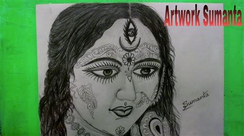 480 x 360 jpeg 33 кб. Durga maa drawing pencil sketch ( Navratri special) https ...