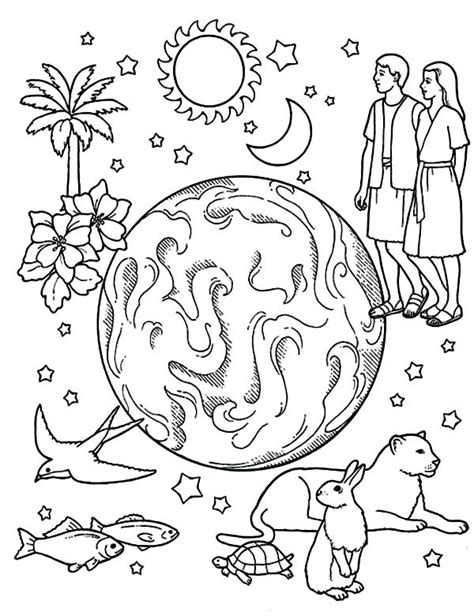 Day 2 creation coloring pages. 7 Days Of Creation Drawing at GetDrawings | Free download