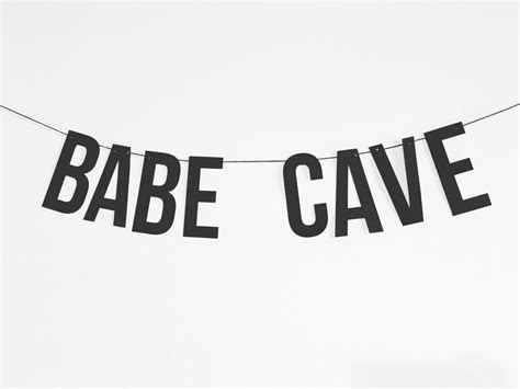 This could be a time based game where person who solves maximum. Babe Cave - Word Banner - Home Decor - Party Decorations ...