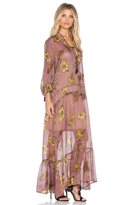 Free shipping & free returns. For Love & Lemons Santa Rosa Maxi Dress in Golden Floral ...