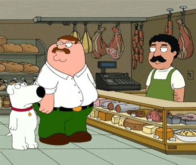 Justin peter löwenbräu griffin senior, nato con il cognome mcfinnigan e meglio conosciuto come peter griffin, è il protagonista della serie televisiva animata i griffin, creata da seth macfarlane, nella quale è il padre della famiglia di cui sono narrate le vicende. 35 Hilarious Family Guy Moments Captured In GIFs